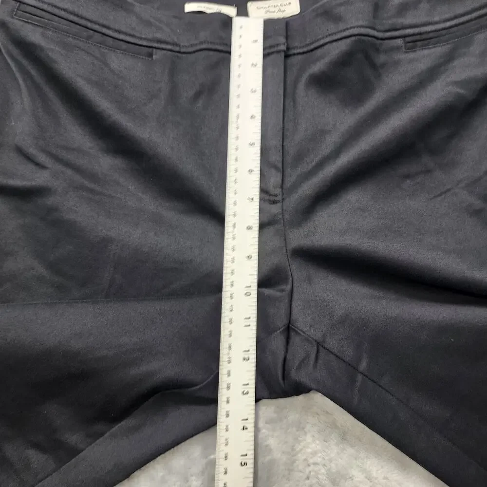 Charter Club Pants Womens 18 Black Pant Shop High Rise Crop‎ Classic Fit Stretch